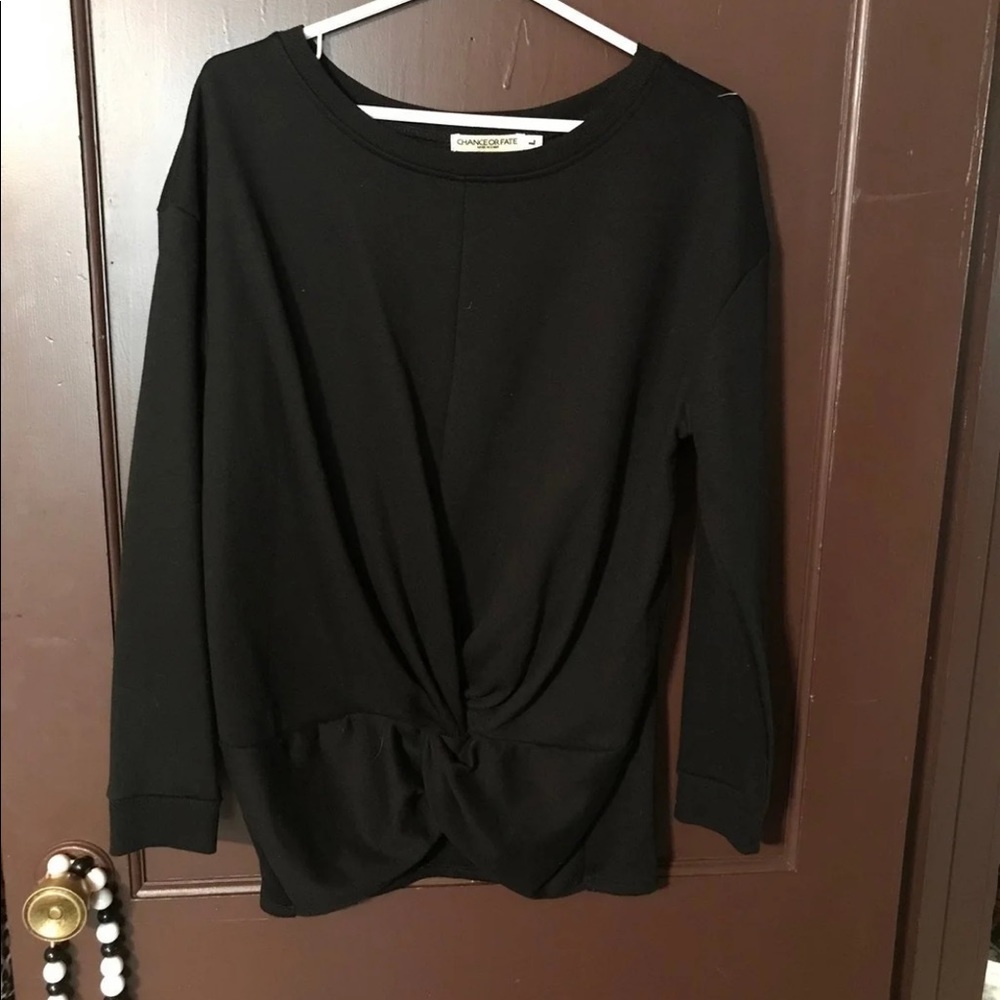 Twist front sweatshirt
